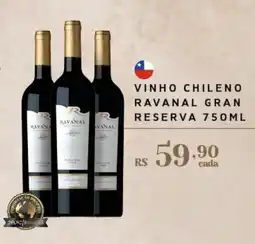 Empório Bahamas vinho chileno ravanal gran reserva oferta