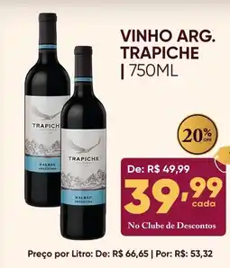 Pais e Filhos Supermercados vinho arg. trapiche oferta