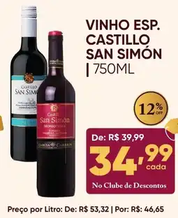 Pais e Filhos Supermercados vinho esp. castillo san simon oferta