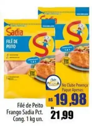 Filé de peito frango sadia pct.