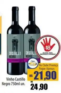 Proença Supermercados Vinho Castillo Negro oferta