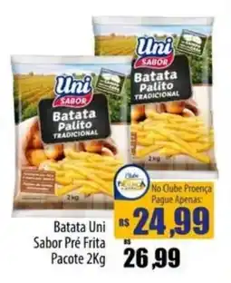 Proença Supermercados Batata uni sabor pré frita oferta