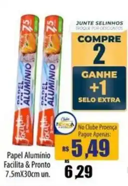 Proença Supermercados Papel alumínio facilita & pronto oferta