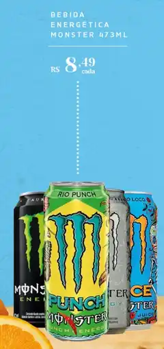 Empório Bahamas bebida energética monster 473ml oferta