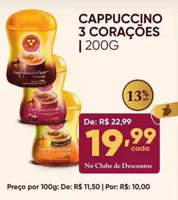 Pais e Filhos Supermercados Cappuccino 3 corações oferta