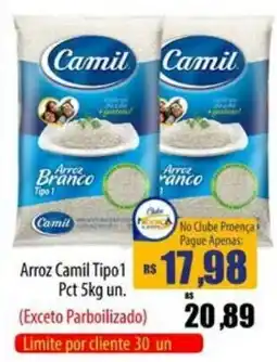 Proença Supermercados Arroz camil tipo1 oferta