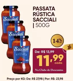 Pais e Filhos Supermercados Passata rústica sacciali oferta