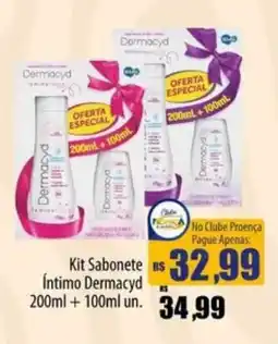 Proença Supermercados Kit Sabonete Íntimo Dermacyd oferta