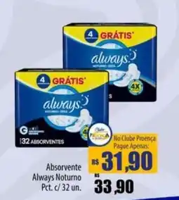 Proença Supermercados Absorvente always noturno oferta