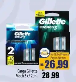 Proença Supermercados Carga Gillette Mach 3 oferta