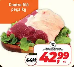 Safra Supermercados Contra filé peça kg oferta