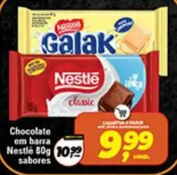 Safra Supermercados Chocolate em barra Nestlé 80g sabores oferta