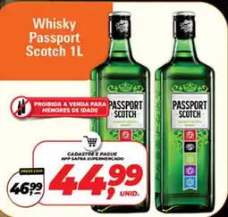 Safra Supermercados Whisky Passport Scotch oferta