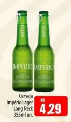 Proença Supermercados Cerveja imperio lager long neck oferta