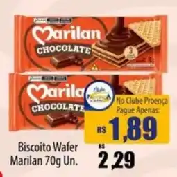 Proença Supermercados Biscoito Wafer Marilan oferta