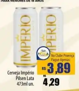 Proença Supermercados Cerveja Império Pilsen Lata oferta