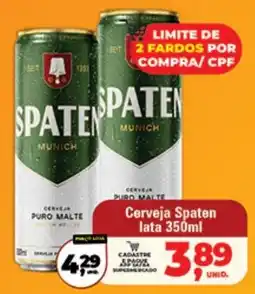 Safra Supermercados Cerveja Spaten oferta