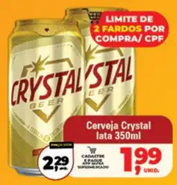 Safra Supermercados Cerveja Crystal oferta