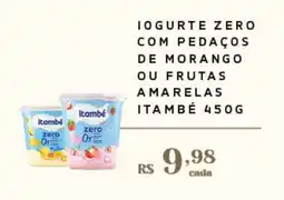 Empório Bahamas Iogurte zero com pedaços de morango ou frutas amarelas itambé oferta