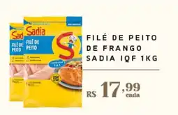 Empório Bahamas Filé de peito de frango sadia iqf oferta