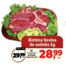 Safra Supermercados Bisteca bovina do setinho kg oferta