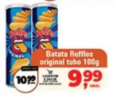 Safra Supermercados Batata Ruffles original tubo oferta