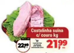 Safra Supermercados Costelinha suína c/ couro kg oferta