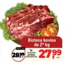Safra Supermercados Bisteca bovina de 2° kg oferta