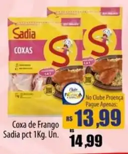 Proença Supermercados Coxa de Frango Sadia pct 1Kg. Un. oferta