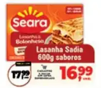 Safra Supermercados Lasanha Sadia oferta