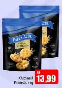 Proença Supermercados Chips azul parmesão oferta