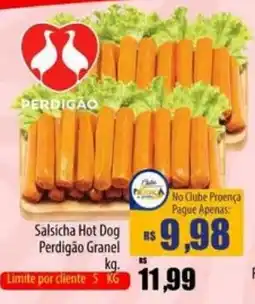 Proença Supermercados Salsicha Hot Dog Perdigão Granel oferta