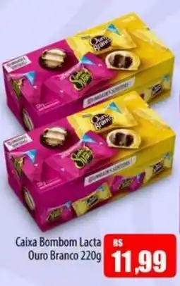 Proença Supermercados Caixa Bombom Lacta Ouro Branco oferta