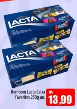Proença Supermercados Bombom lacta caixa favoritos oferta