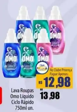 Proença Supermercados Lava Roupas Omo Líquido Ciclo Rápido oferta