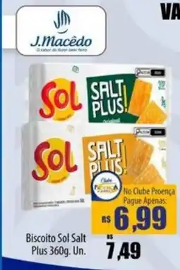 Proença Supermercados Biscoito sol salt plus oferta