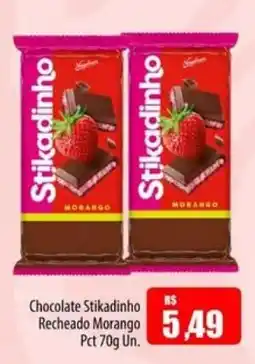 Proença Supermercados Chocolate stikadinho recheado morango oferta