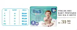Empório Bahamas Fralda b&s baby proteção 12h dia e noite oferta
