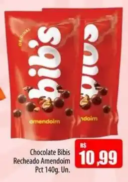 Proença Supermercados Chocolate Bibis Recheado Amendoin oferta