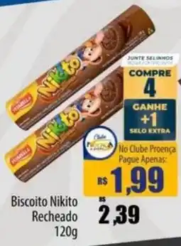 Proença Supermercados Biscoito nikito recheado oferta