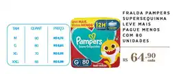 Empório Bahamas Fralda pampers supersequinha oferta