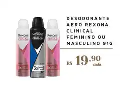 Empório Bahamas Desodorante aero rexona clinical feminino ou masculino oferta