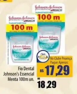 Proença Supermercados Fio Dental Johnson's Essencial Menta oferta