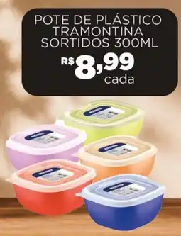 Empório Bahamas Pote de plástico tramontina sortidos oferta
