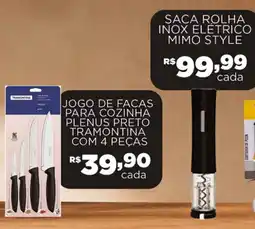 Empório Bahamas Jogo de facas para cozinha plenus preto tramontina oferta