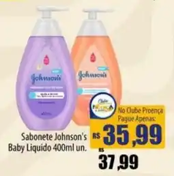 Proença Supermercados Sabonete johnson's baby liquido oferta