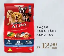 Empório Bahamas Ração para cães alpo 1kg oferta