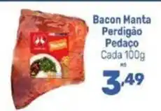 Supermercados Jau Serve Bacon Manta Perdigão Pedaço oferta