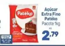 Supermercados Jau Serve Açúcar Extra Fino Patéko oferta