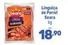 Supermercados Jau Serve Linguiça de Pernil Seara oferta
